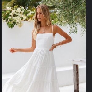 Hello Molly White Maxi Dress